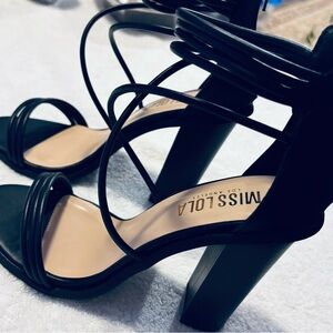 Brand New Trendy Heels By MISS LOLA - Size 7 - Heel Height 4 Inches - box 46